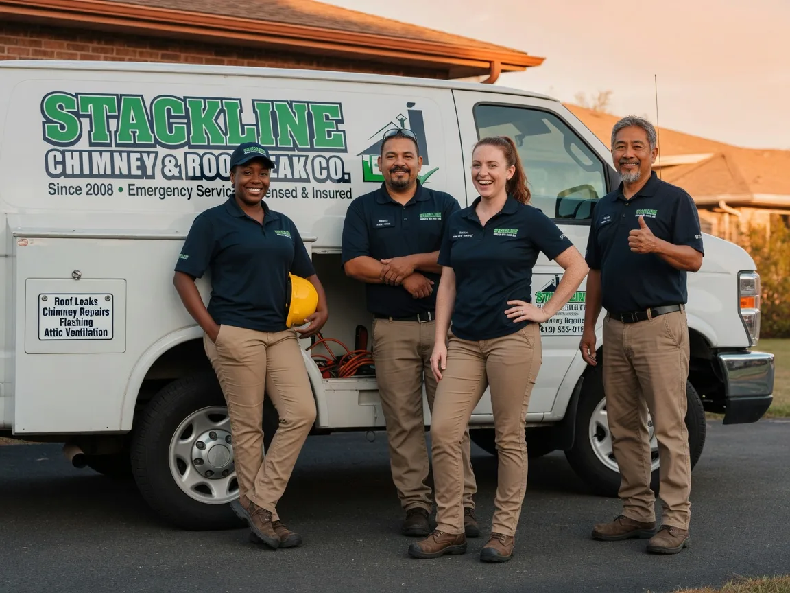 Chimney flashing repair company in Lattimore, NC